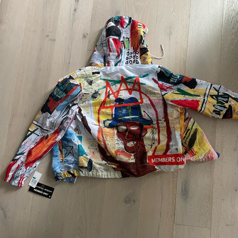 NWT Jean-Michael Basquiat x Members Only lightweight men’s Jacket, Size Large